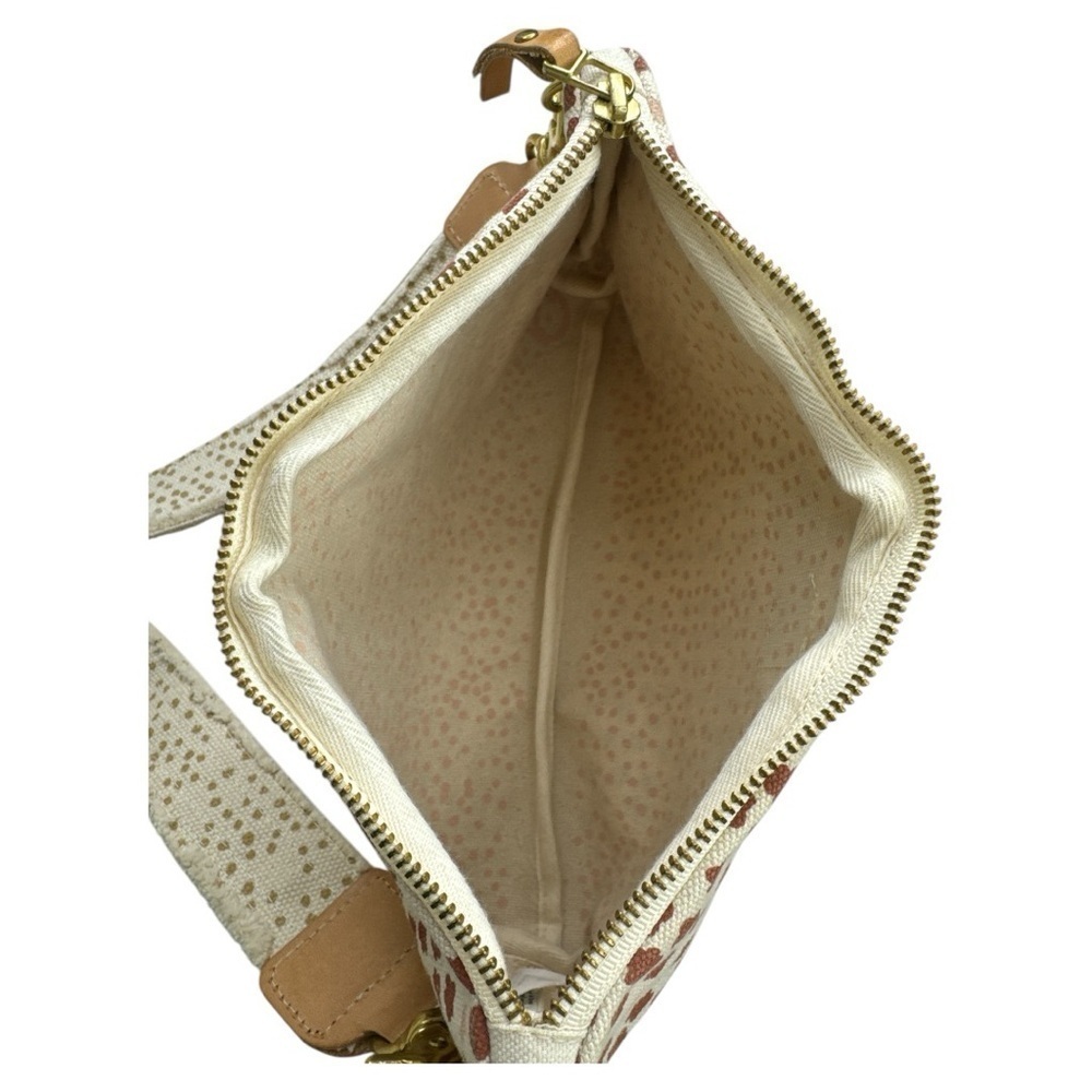 Erin Flett for Anthropologie Clay Polka Dot Canvas & Leather Jen Bag - Picture 10 of 15